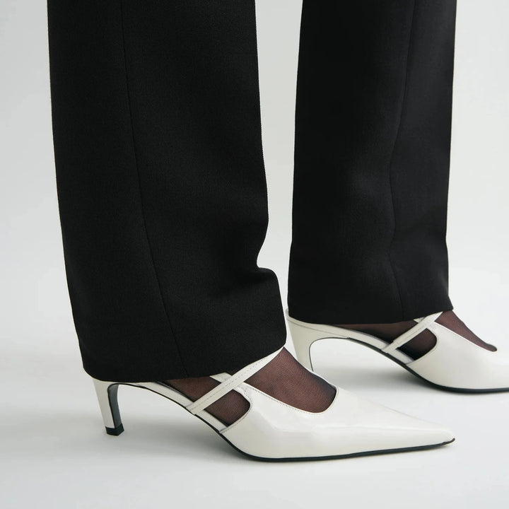 TOTEME - Sharp patent-leather slingbacks