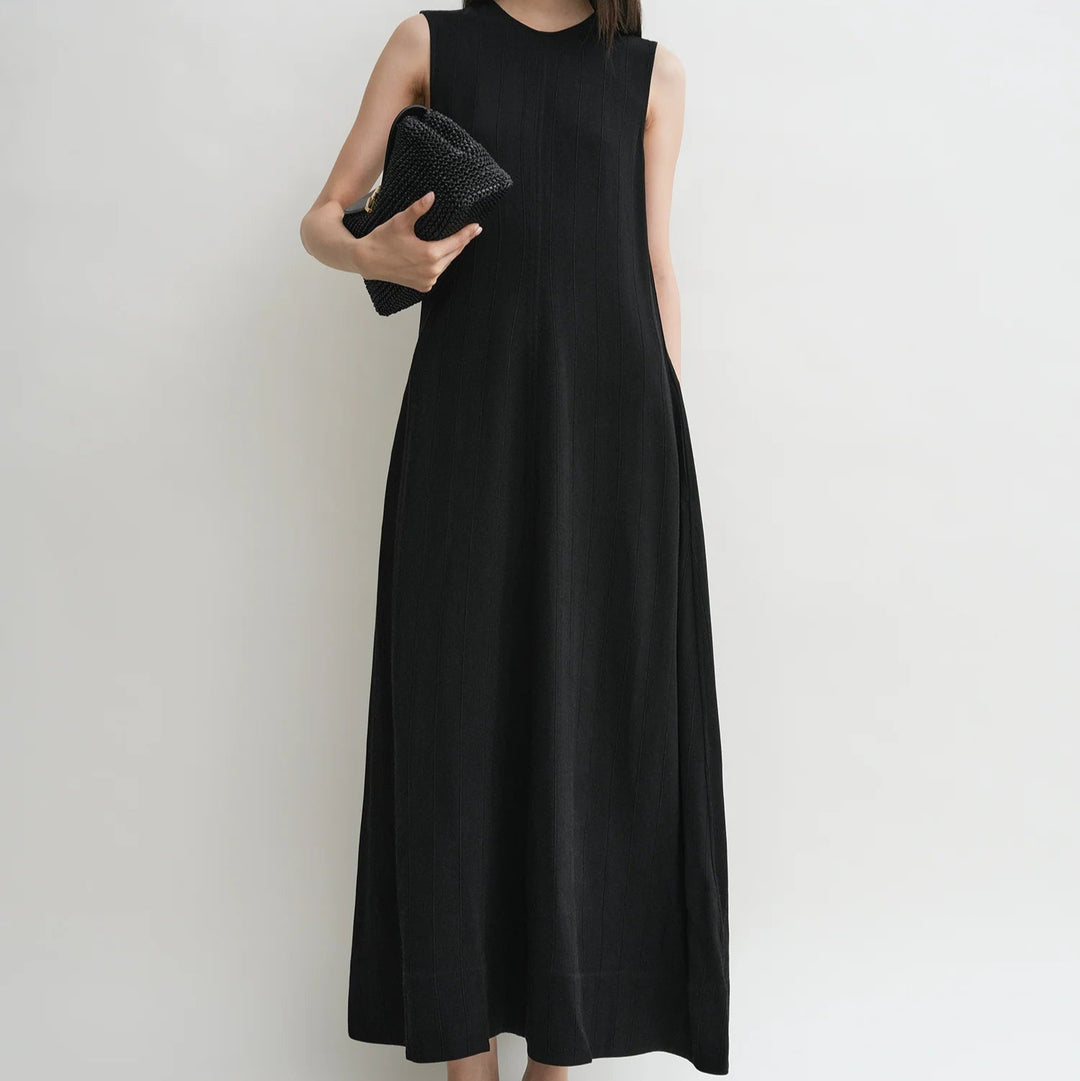 TOTEME - Woven stripe dress black petite