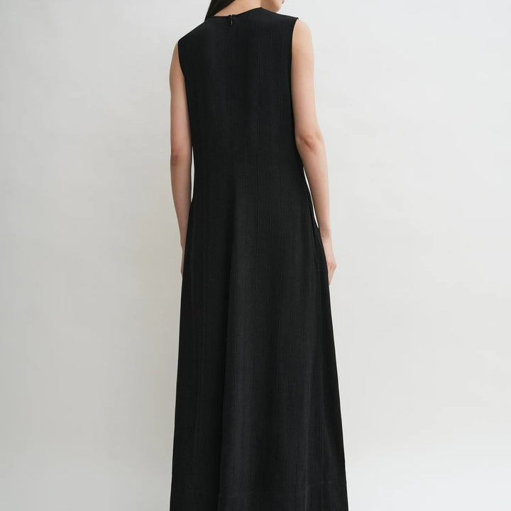 TOTEME - Woven stripe dress black petite