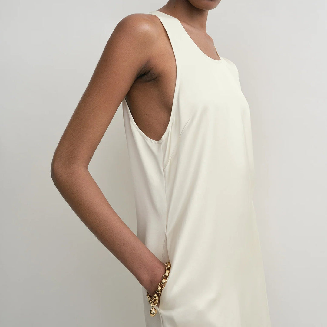 TOTEME - Scoop-neck dress ecru