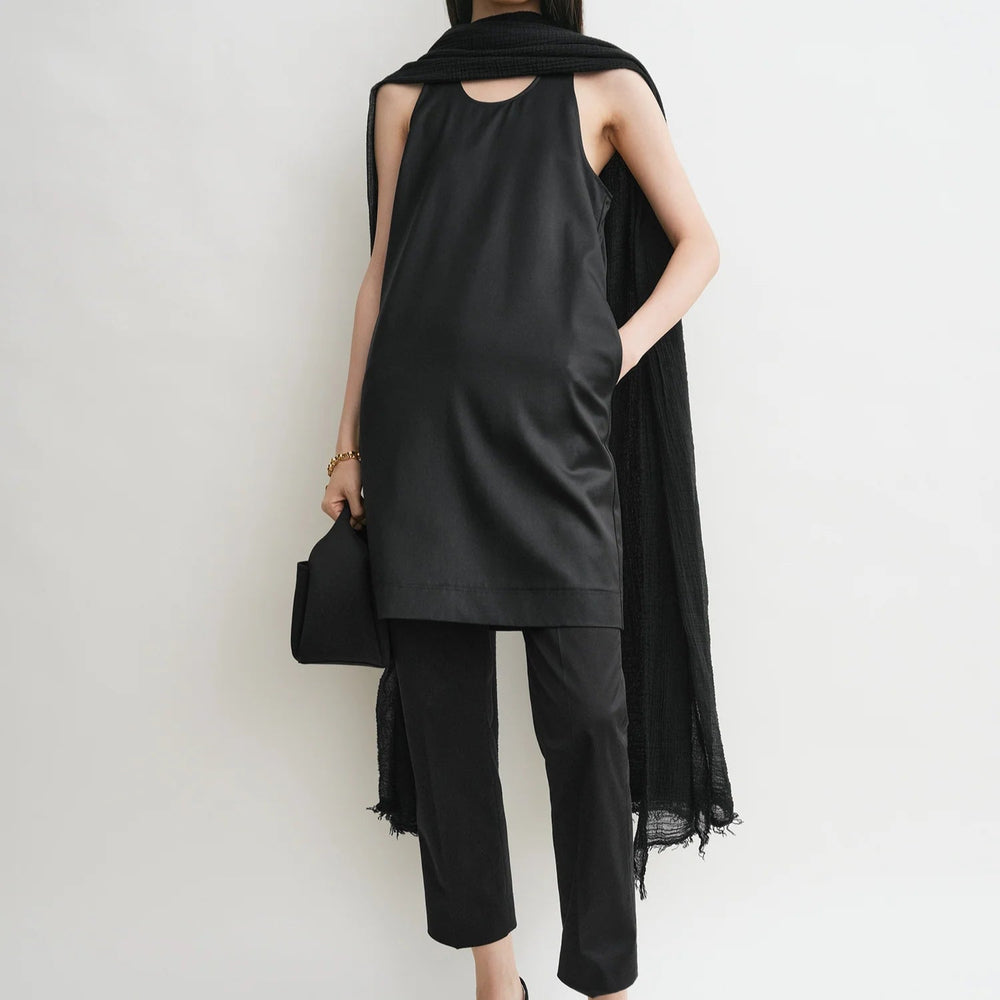 TOTEME - Scoop-neck dress black