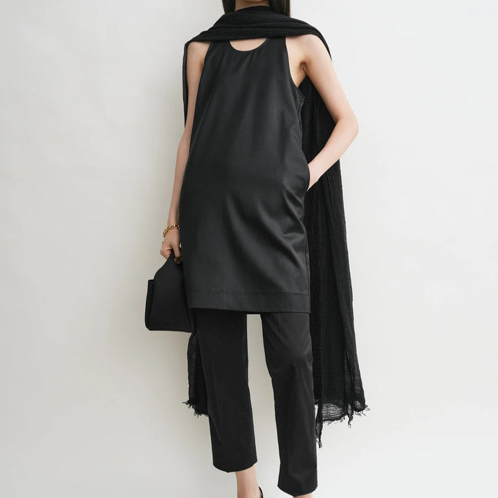 TOTEME - Scoop-neck dress black