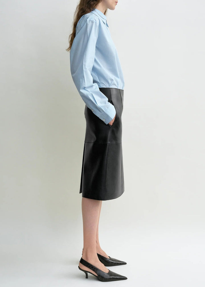 TOTEME - Paneled leather skirt