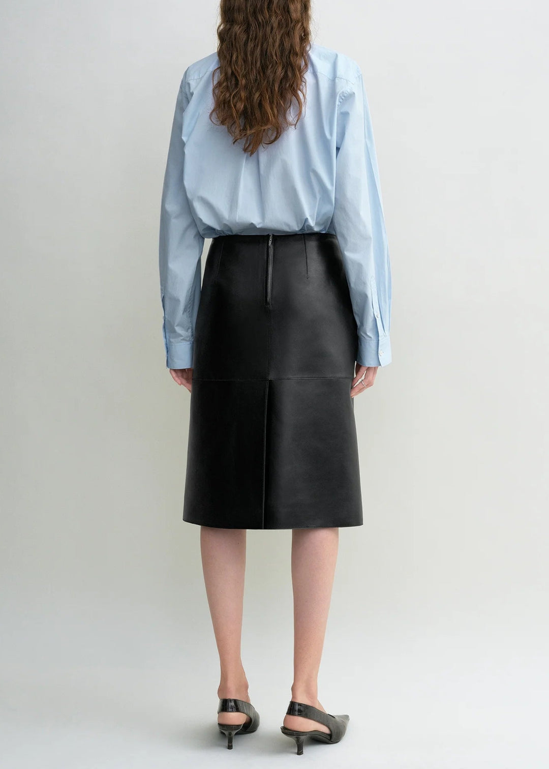TOTEME - Paneled leather skirt