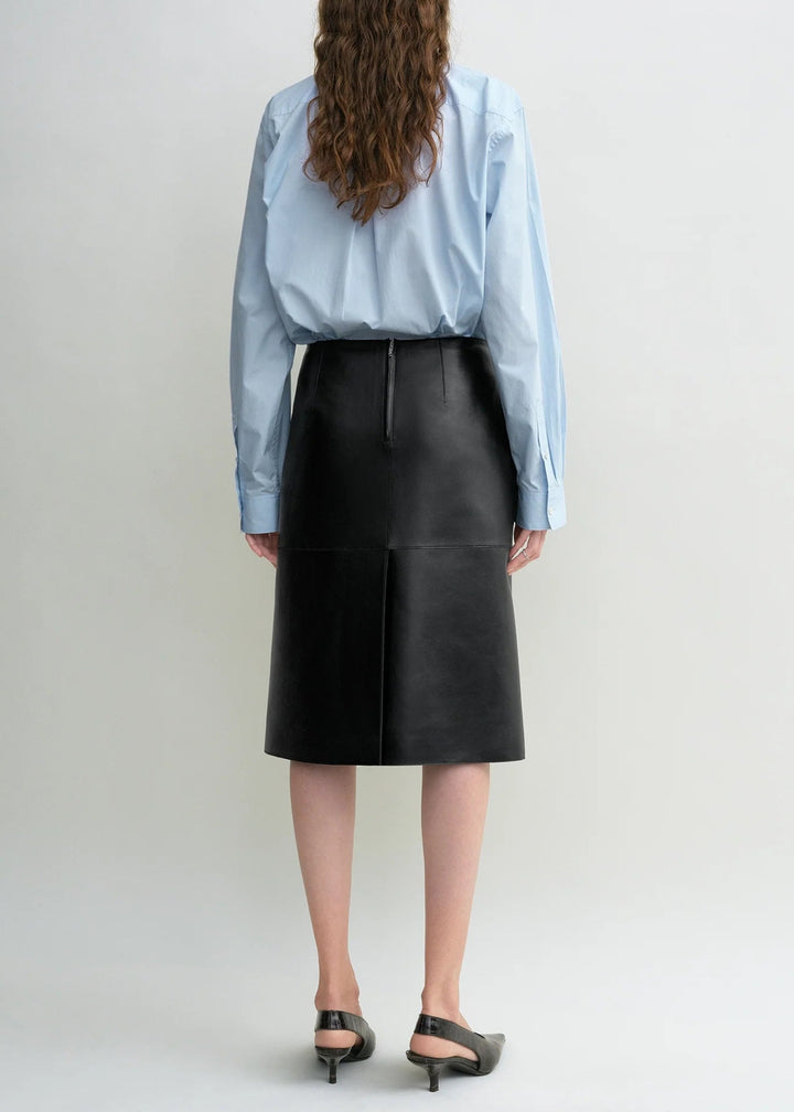 TOTEME - Paneled leather skirt