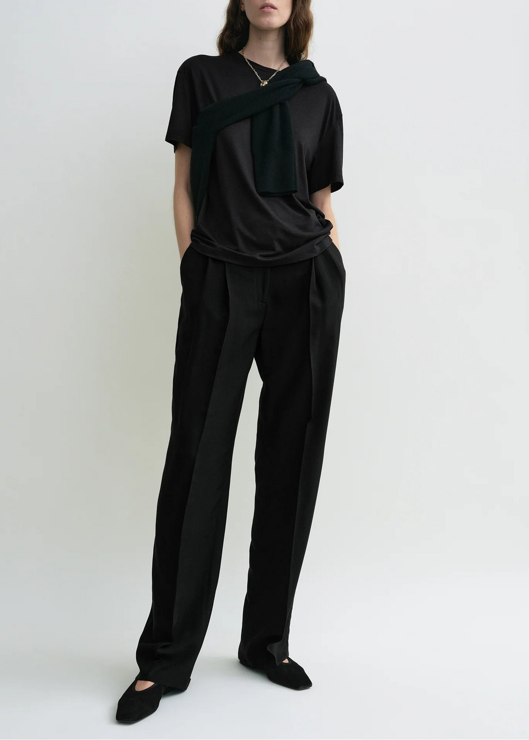 TOTEME - Double-pleat fluid trousers