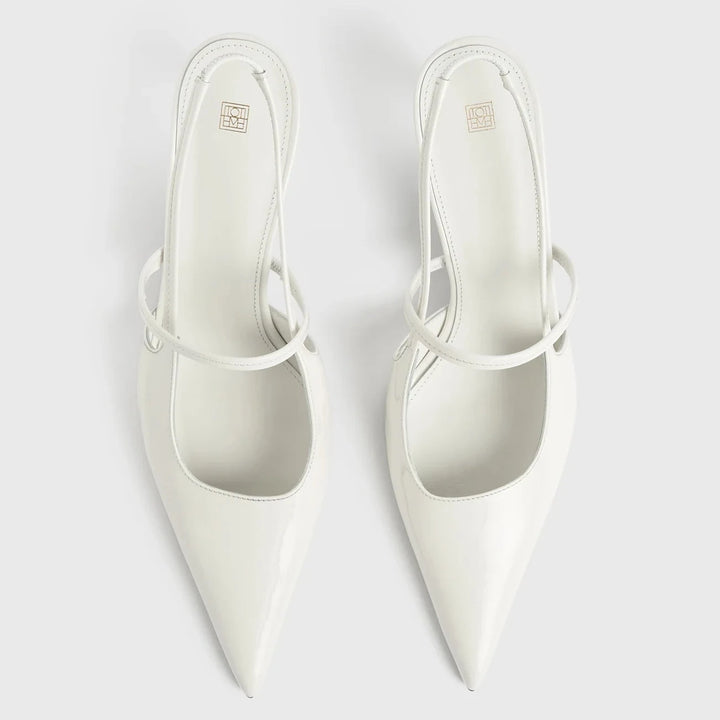 TOTEME - Sharp patent-leather slingbacks