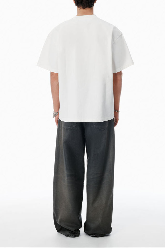 Alexander Wang - ホワイト コットンブレンド オーバーサイズ tシャツ