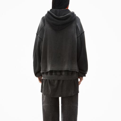 Alexander Wang - コットン オーバーサイズ トリプルレイヤー フーディー