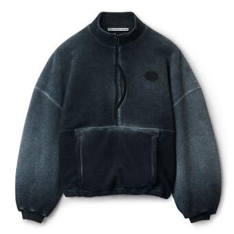 Alexander Wang - コットン オーバーサイズ ジップアップ フーディー
