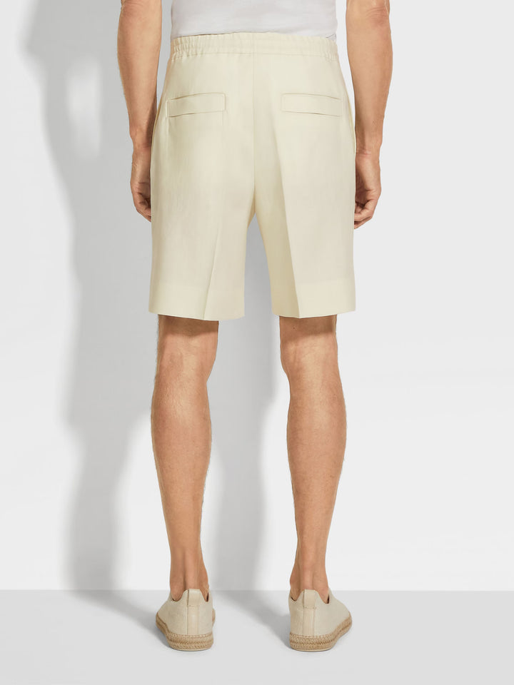 ZEGNA - OASI LINO SHORT PANTS
