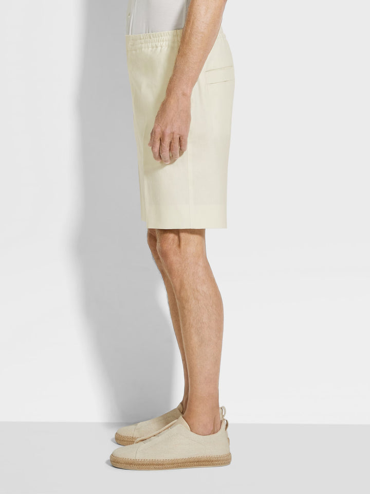 ZEGNA - OASI LINO SHORT PANTS