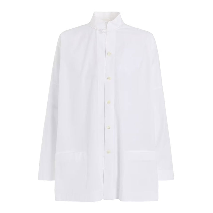 Ys for men - 100/2 BROAD SHIRT WITH STAND COLLAR