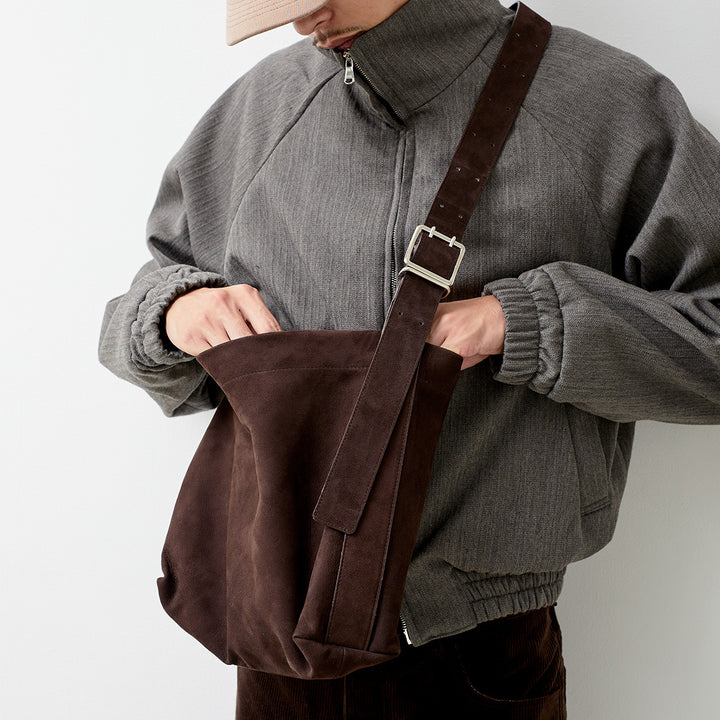 VUJADE - THEO SUEDE LEATHER AFFIX BAG
