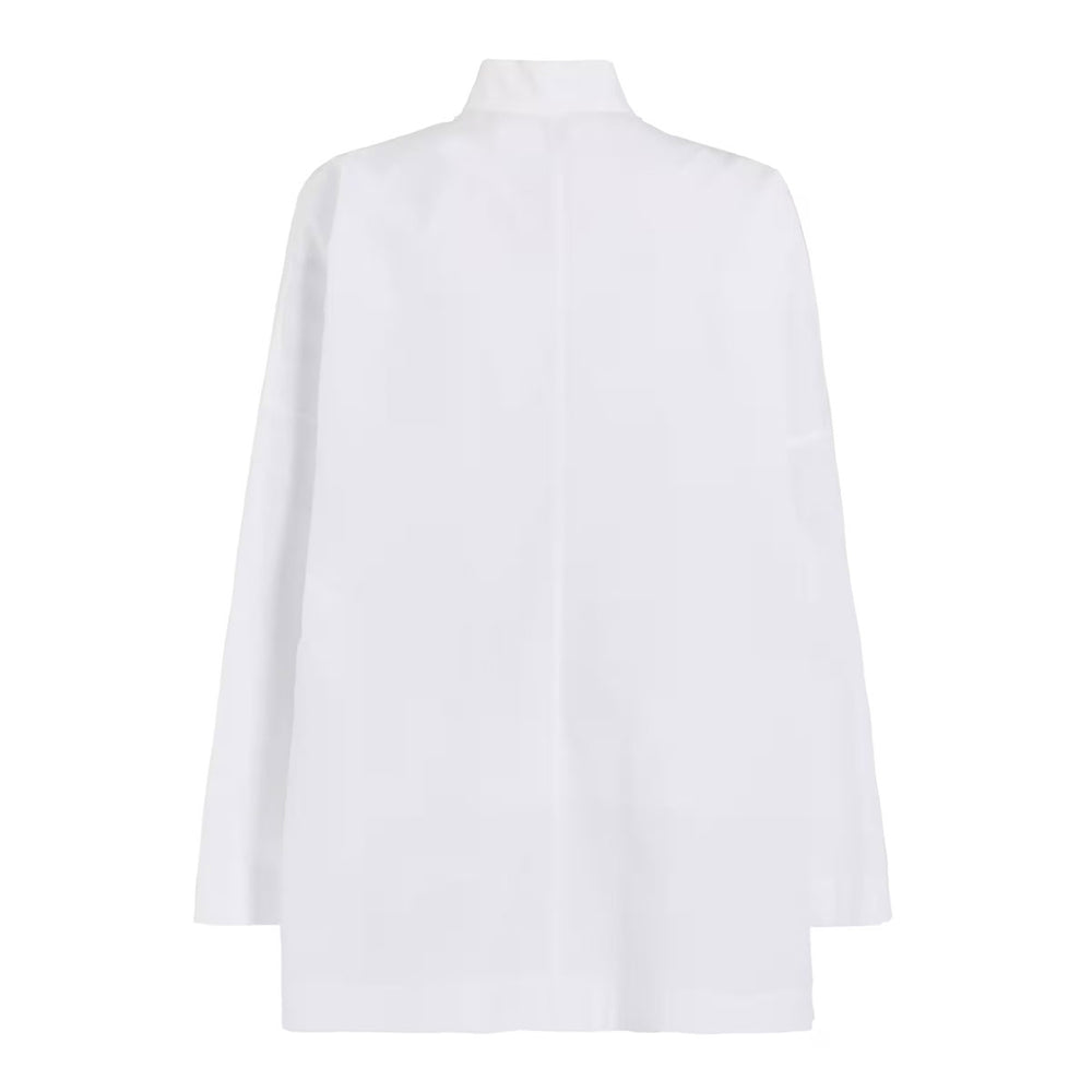 Ys for men - 100/2 BROAD SHIRT WITH STAND COLLAR