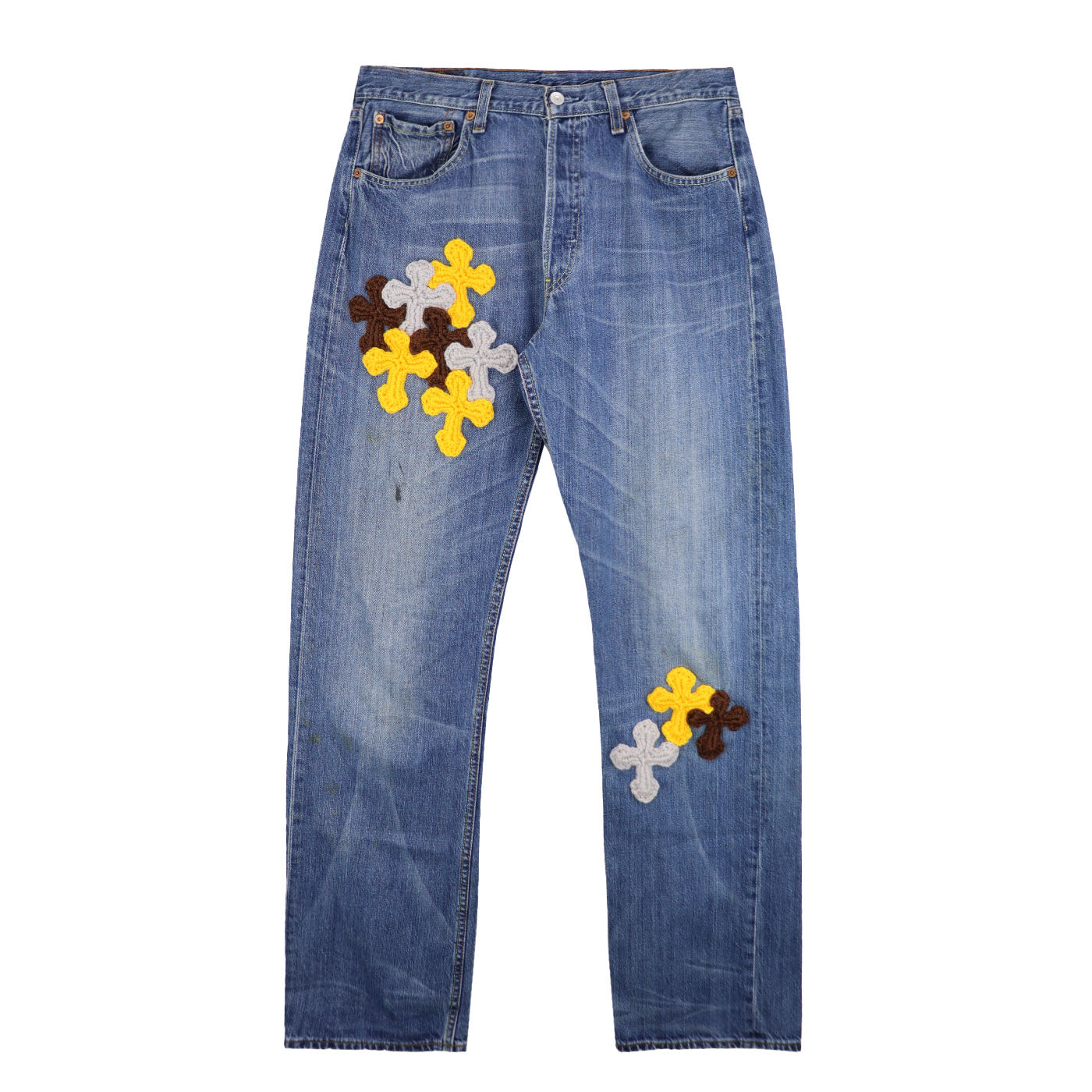 パンツ y.a.r.n x Levi's 501 with 3D 13cross Y.A.R.N.