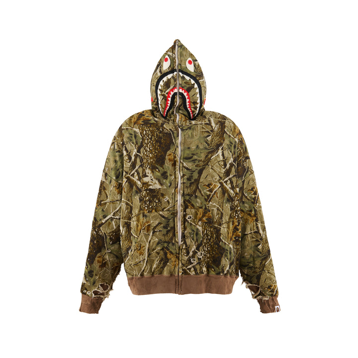 BAPE_ZIP HOODIE/SAHARK