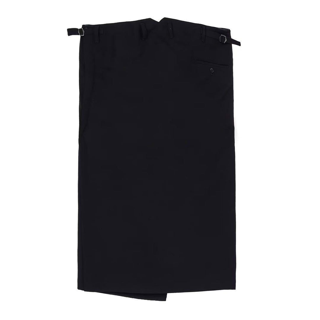 Yohji Yamamoto - WOOL GABARDINE YORK SWICHING SKIRT
