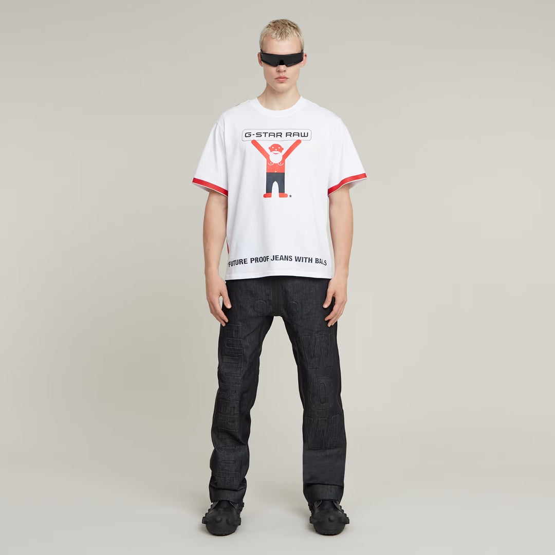 Walter Van Beirendonck - Oversized Boxy Tee Text - G-STAR x Walter Van Beirendonck