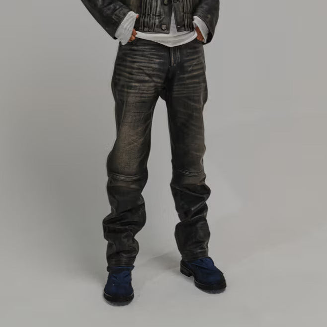 424 - 424 LEATHER FIVEPOCKET