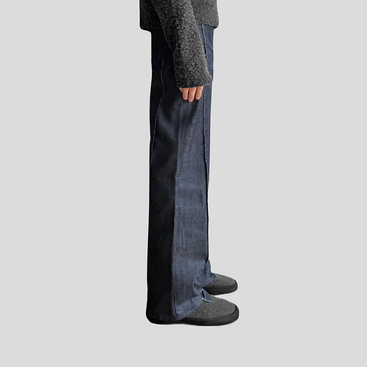 VUJADE - AMALIA STRAIGHT-LEG RAW DENIM IN INDIGO (デニムトラウザー)