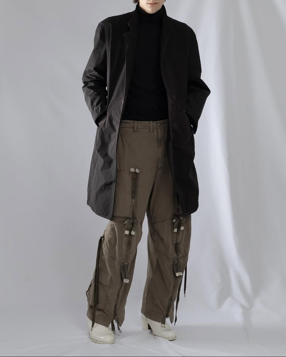 Garment-dyed cargo pants