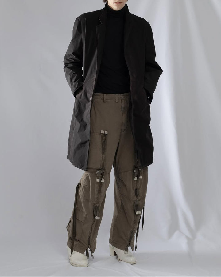 Garment-dyed cargo pants