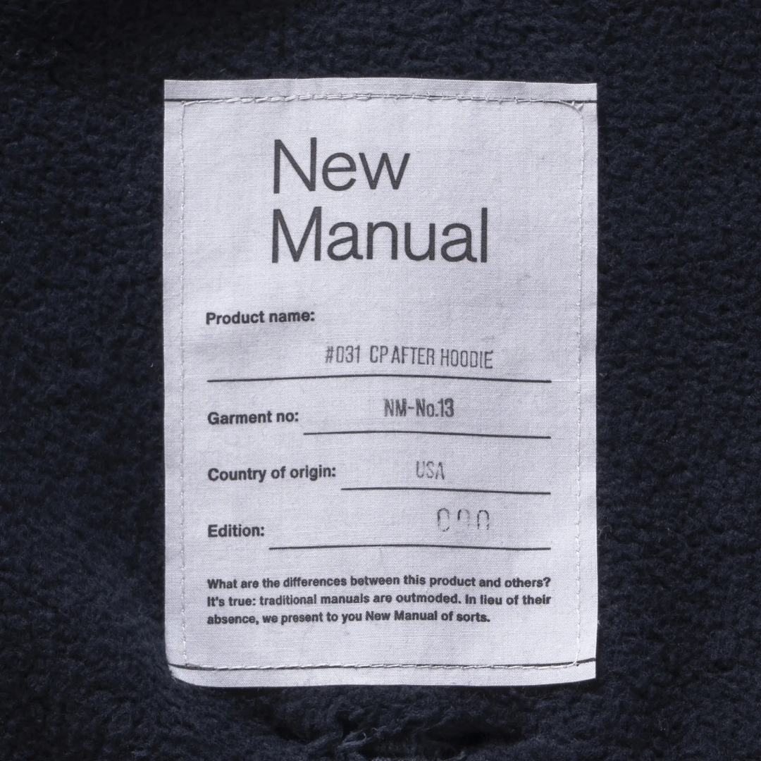 New Manual - #031 CP AFTER HOODIE