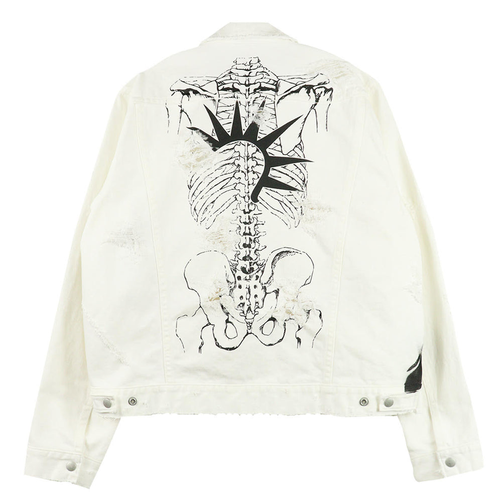 SKELETON DENIM JACKET - Punktum