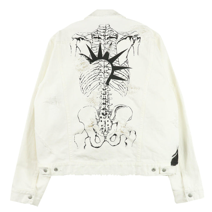 SKELETON DENIM JACKET - Punktum