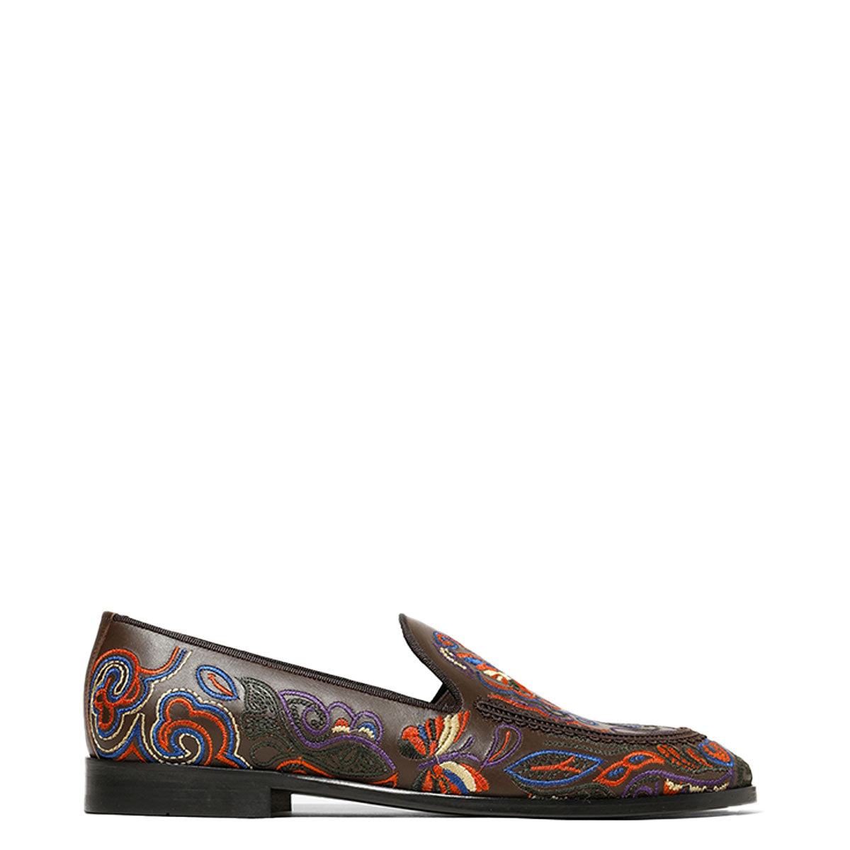 Papillon Emb. Leather Slip-On | Why are you here?