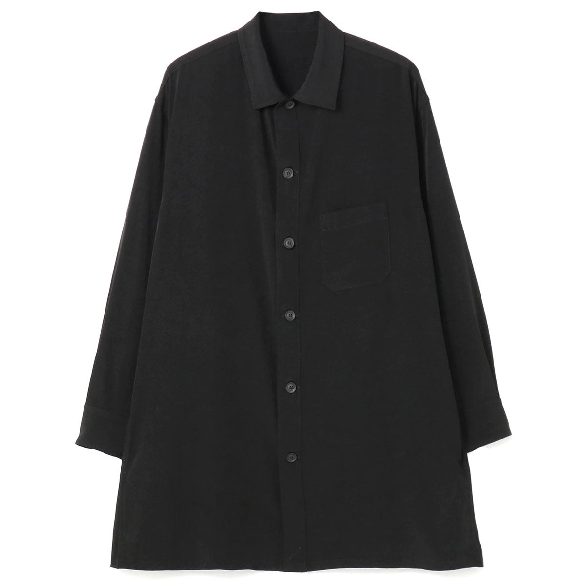 TA/TUXEDO OPEN COLLAR FRONT PLACKET BLOUSE | Why are you here?