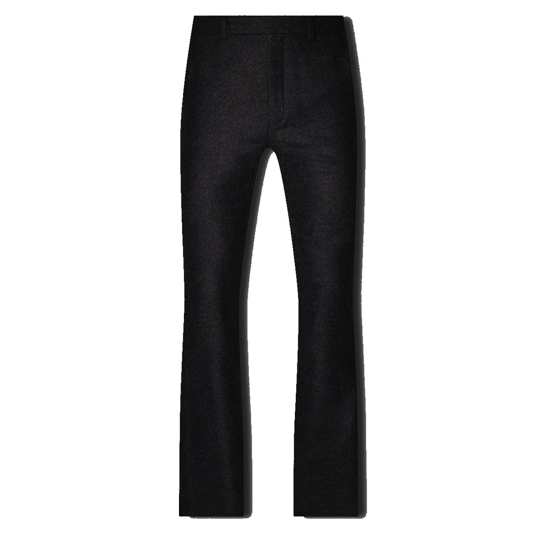 WOOL FLANNEL FLARE PANTS - Why are you here?