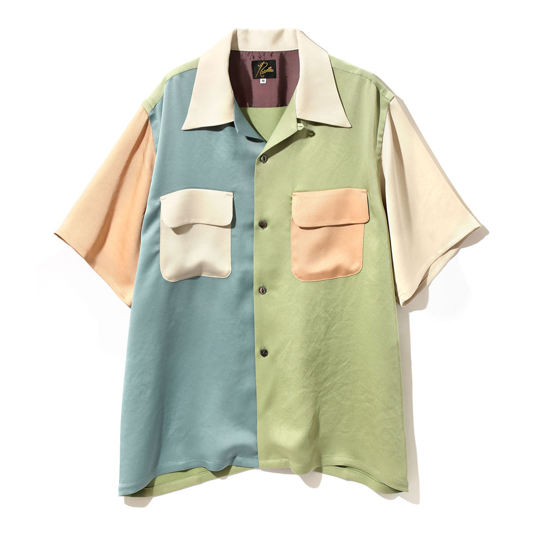 S/S Classic Shirt - Poly Sateen / Multi Colour - Needles