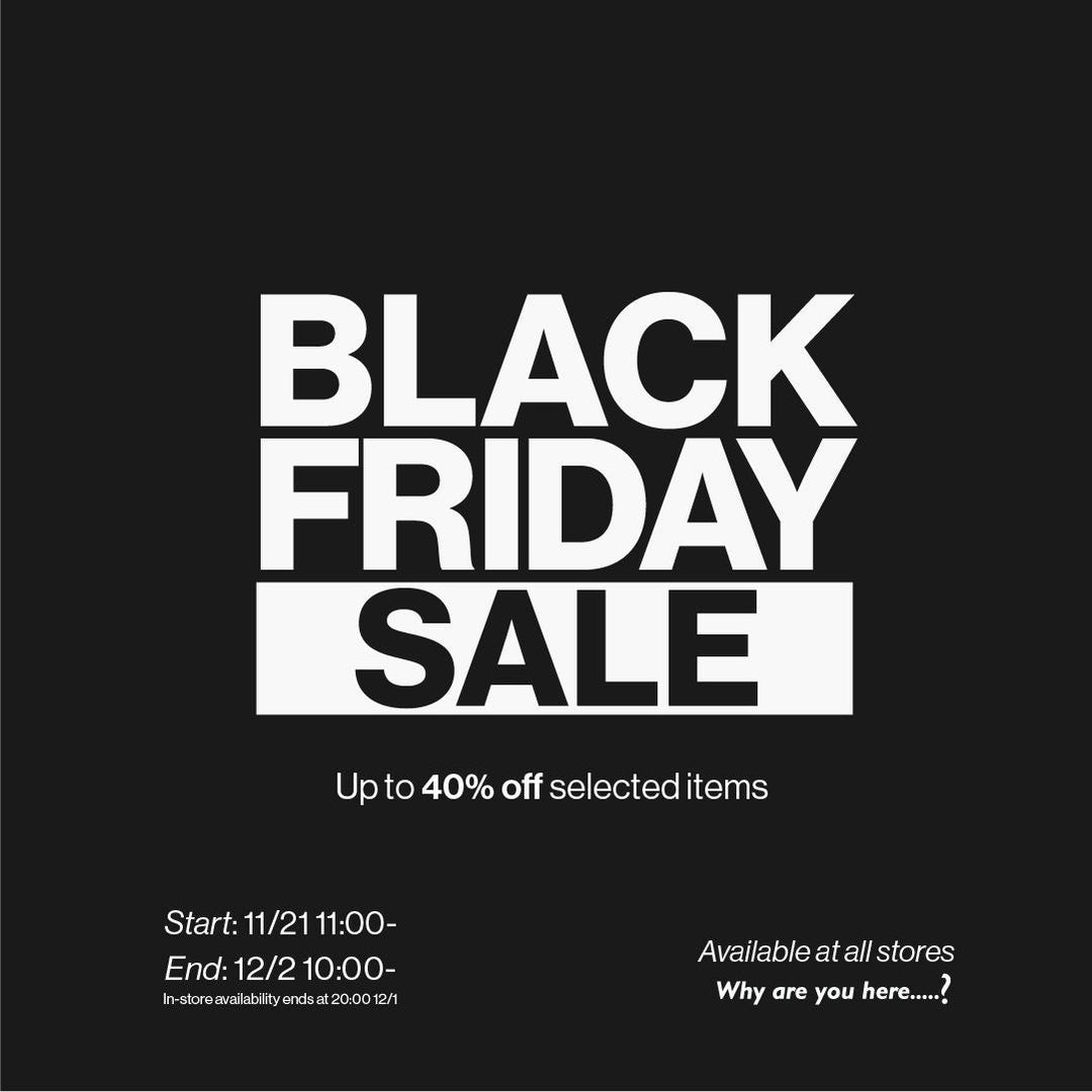 BLACK FRIDAY SALE - 11/21スタート！