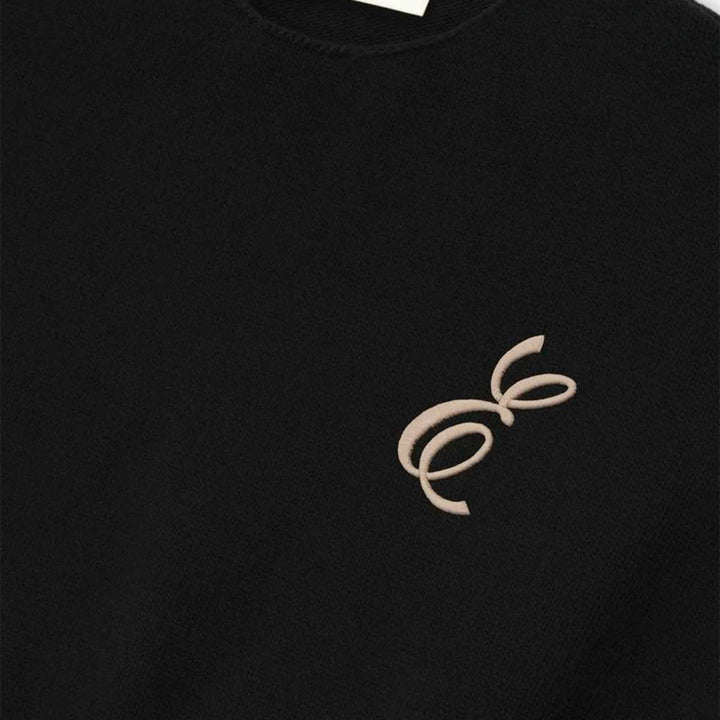 Embroidered Merino Crewneck Sweater