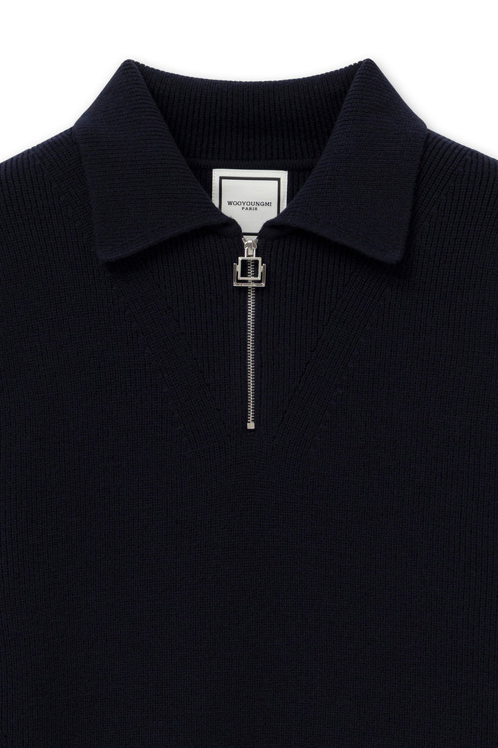 Navy Half-zip Sweater
