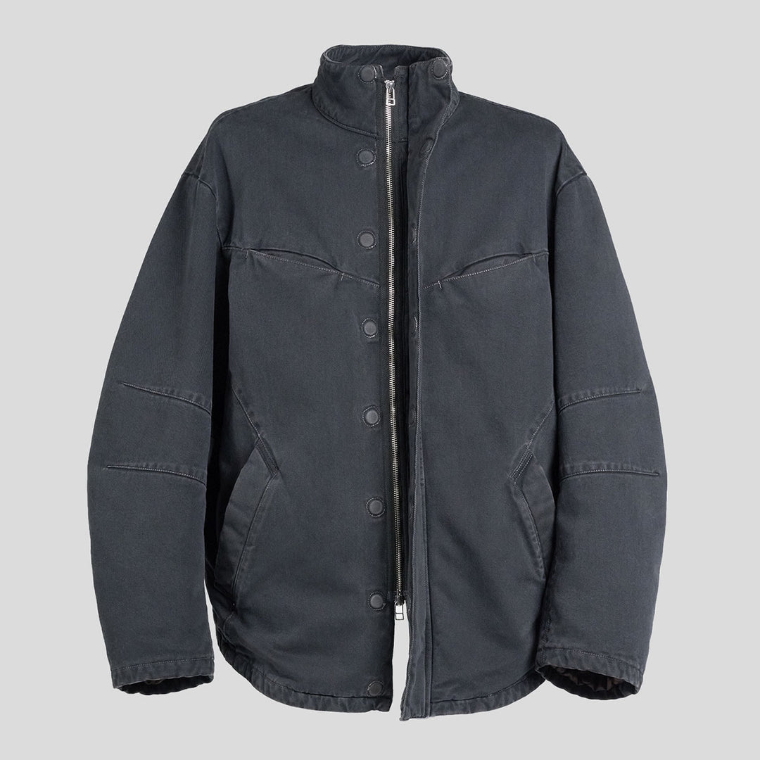 RIDLEY CURVED DENIM AFFIX PARKA