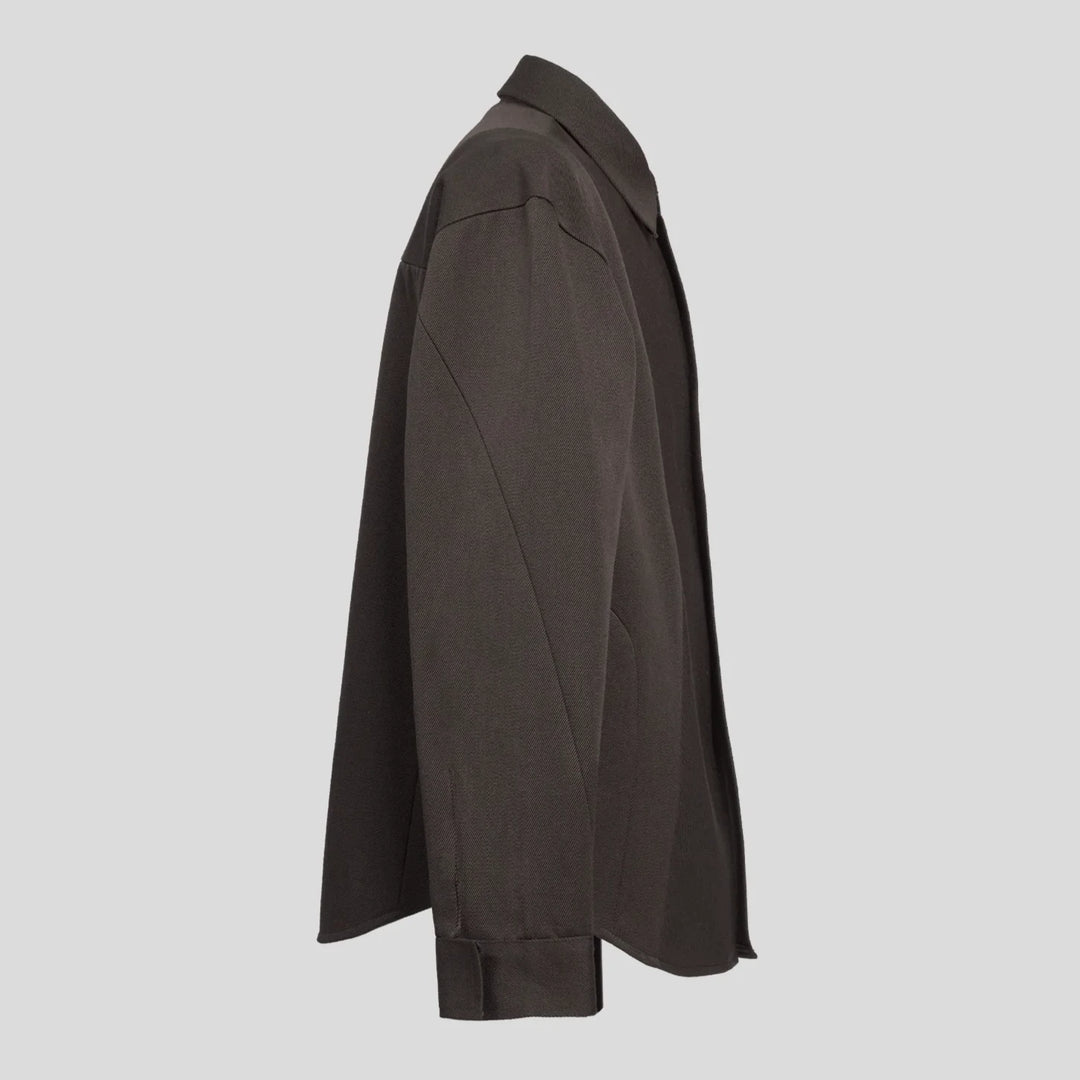 NOLAN MISDIRECTED AFFIX JACKET IN DEEP BROWN | Why are you here? NOLAN MISDIRECTED AFFIX JACKET IN DEEP BROWN | Why are you here?