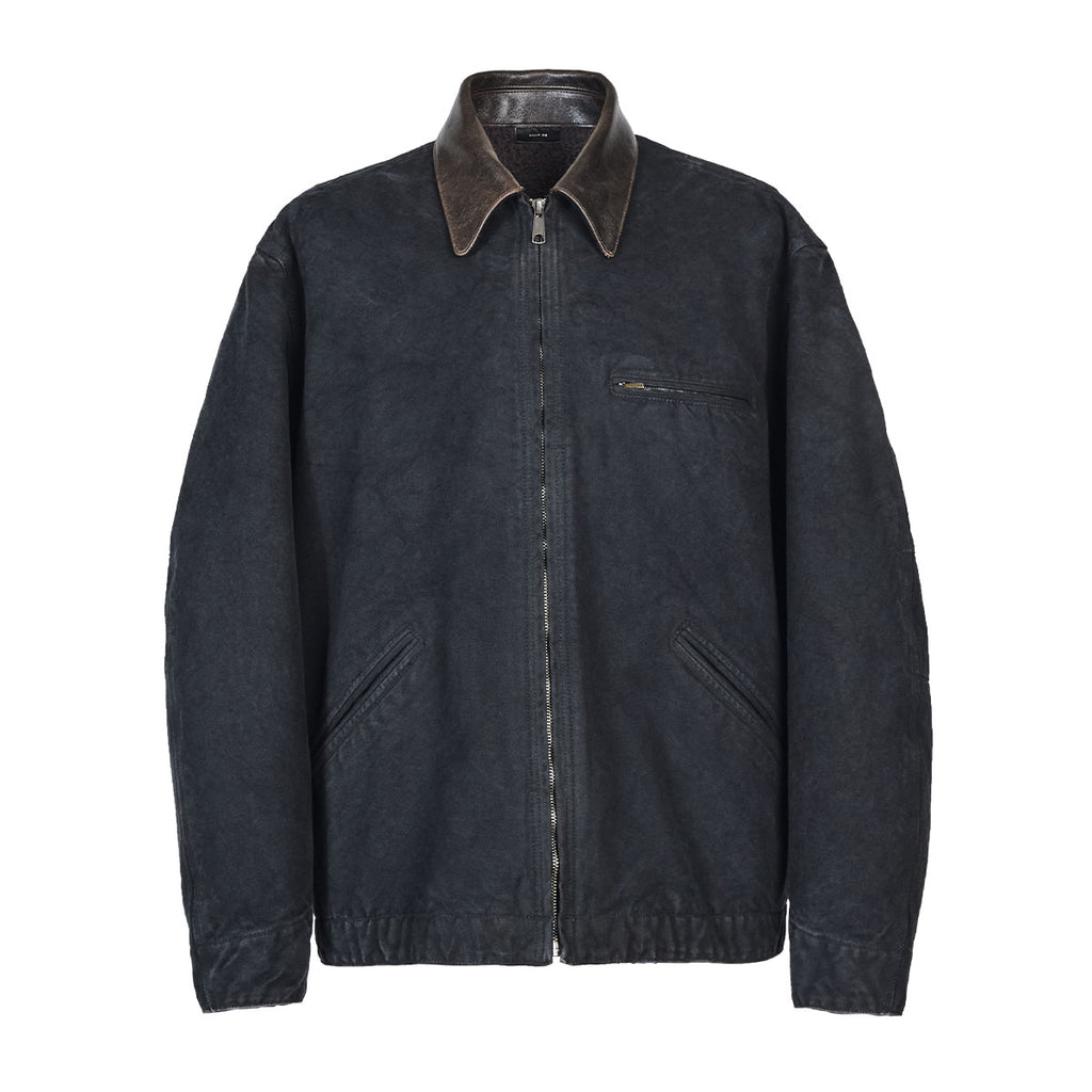 新品未使用‼️VUJADE KIRK HEAVY WORK JACKET 2025 KIRK HEAVY WORK JACKET IN CANVAS & NAPPA LEATHER – VUJA DÉ