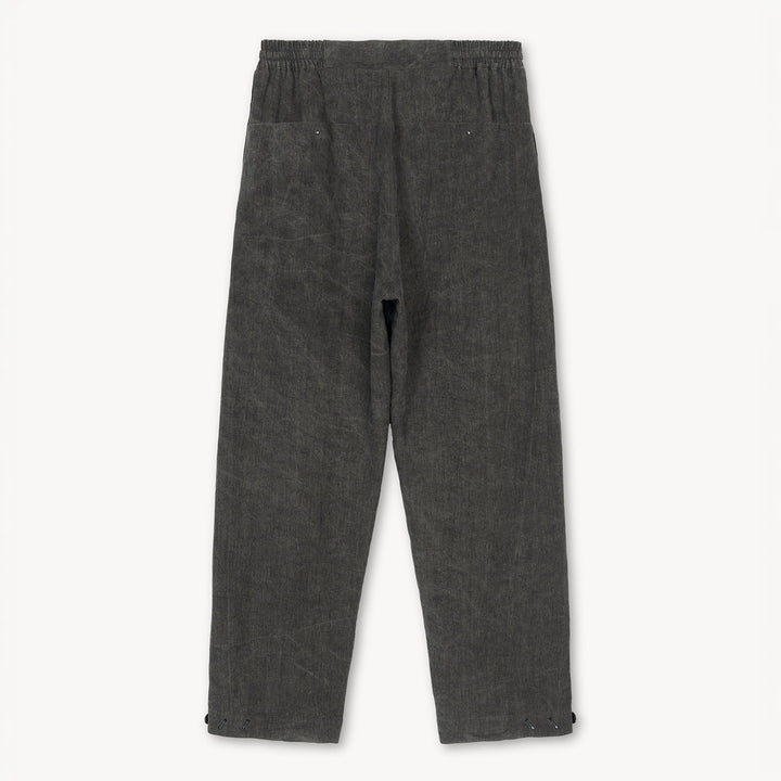 Cohen Relaxed Trousers in Sumi-Dyed Linen