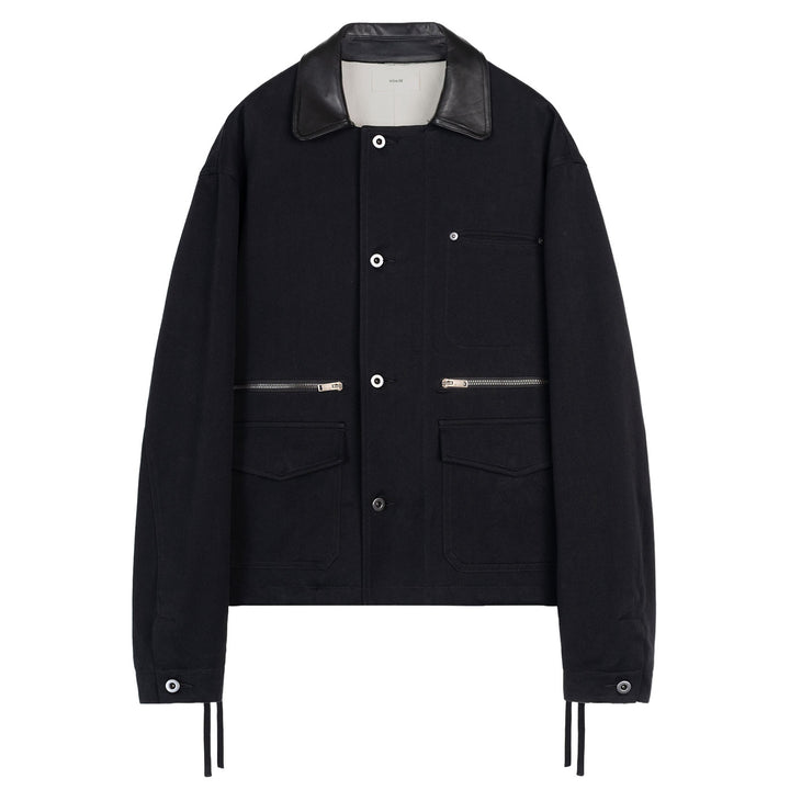 Teo Utility Jacket in Cotton/Silk/Cupro