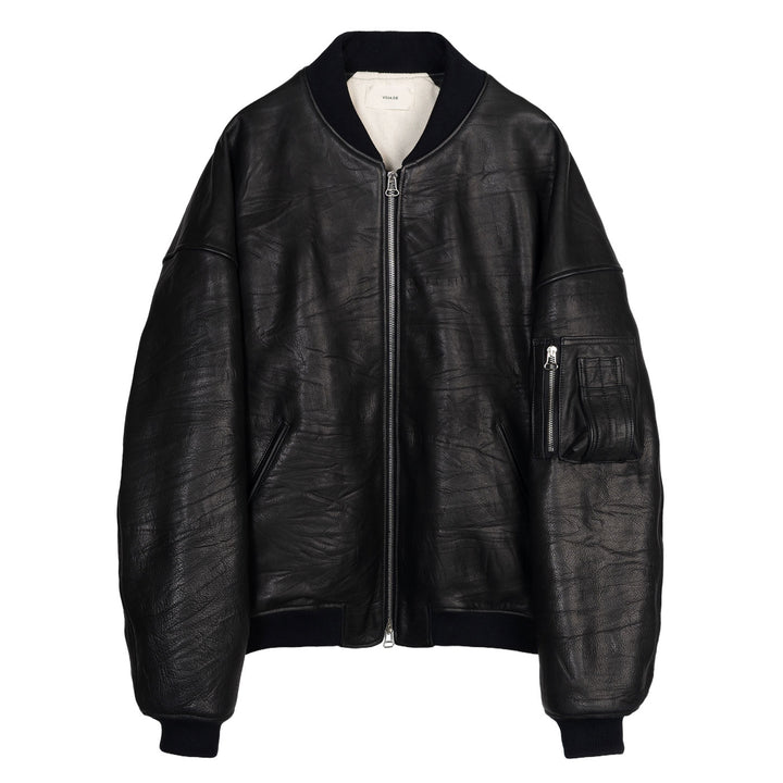 Bale Leather Cocoon Bomber in Calfskin