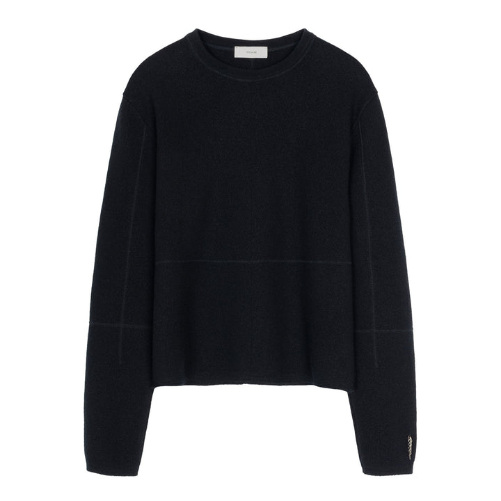 Nova Embellished Knit Sweater in Boiled Wool