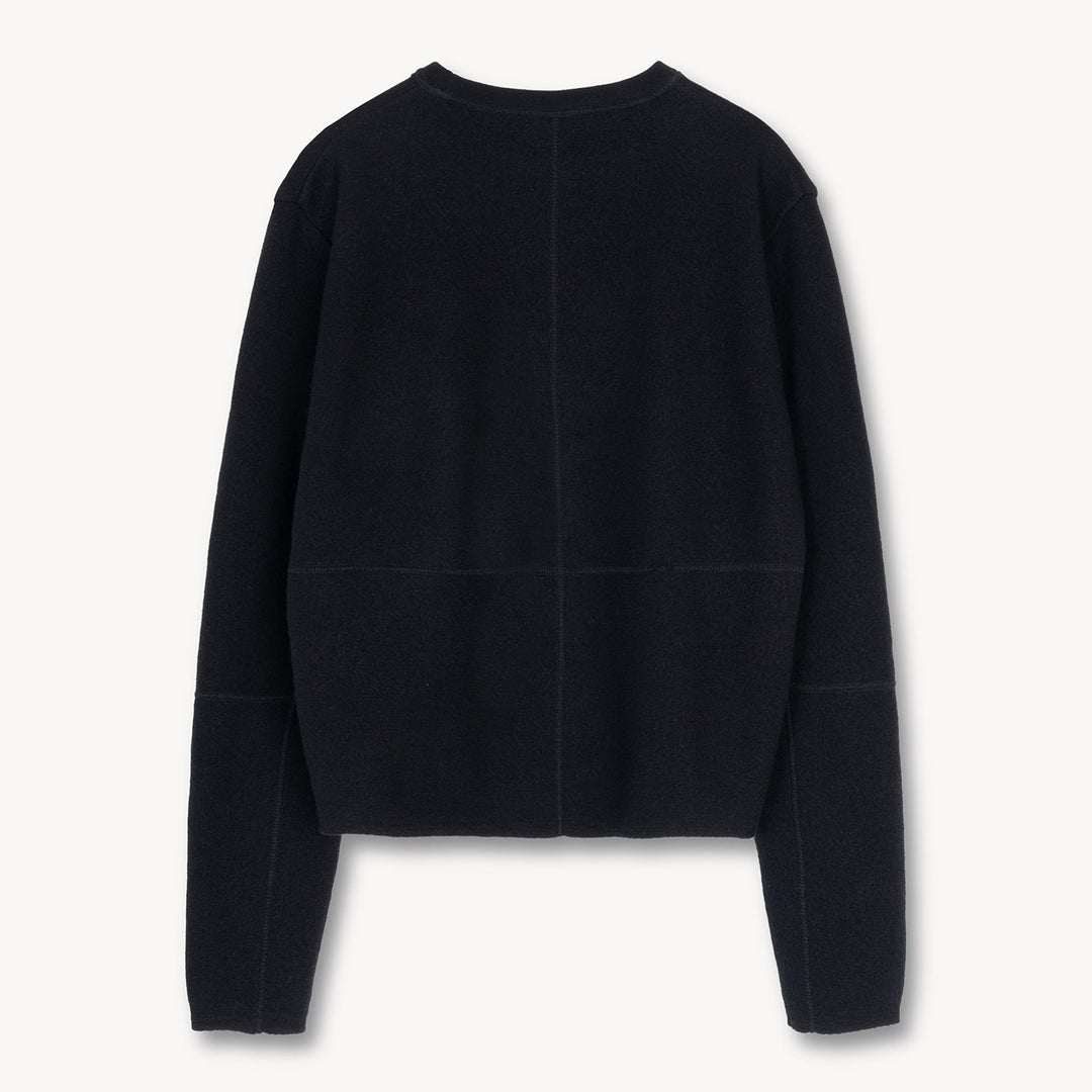 Nova Embellished Knit Sweater in Boiled Wool