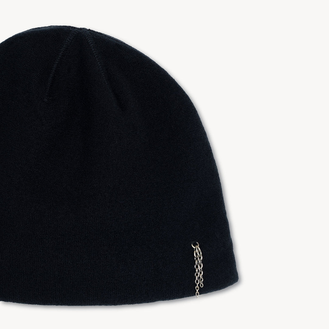 Nova Embellished Beanie in Boiled Wool