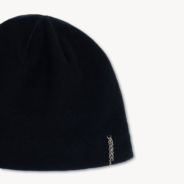 Nova Embellished Beanie in Boiled Wool