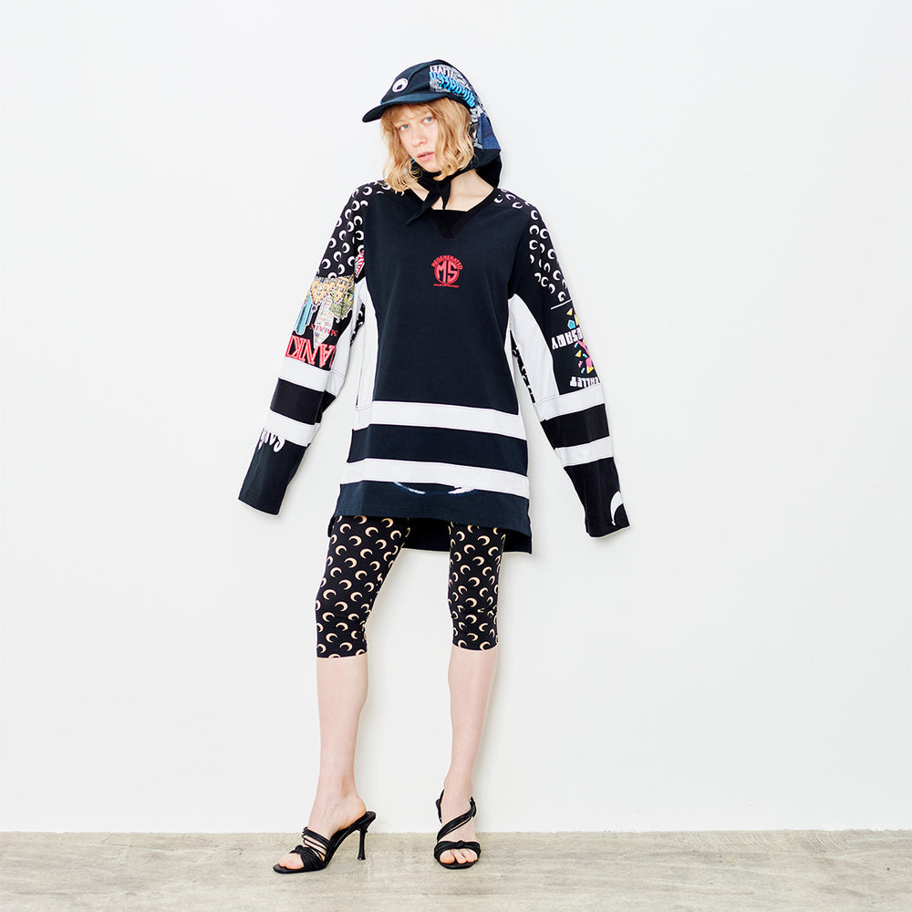 Marine Serre - Regenerated graphic-print hockey jersey【S size】