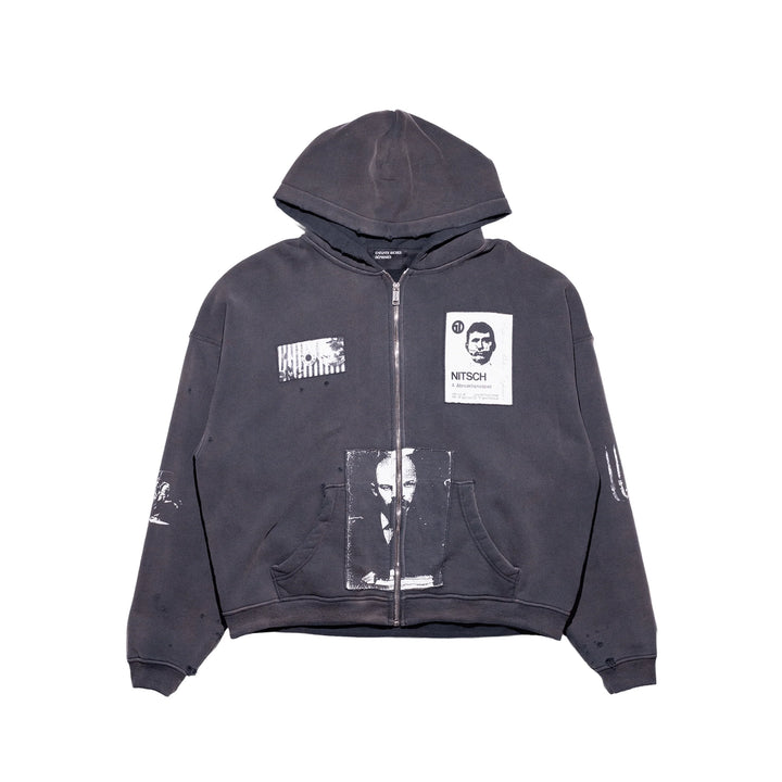 LENIN'S NAP TIME ASSEMBLAGE ZIP HOODIE