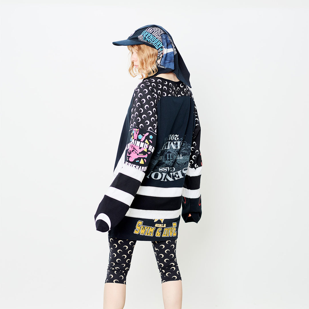 Marine Serre - Regenerated graphic-print hockey jersey【S size】